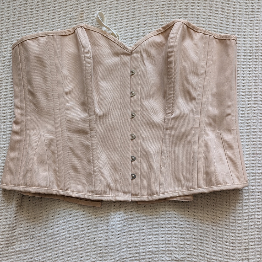 Beige Cotton Corset